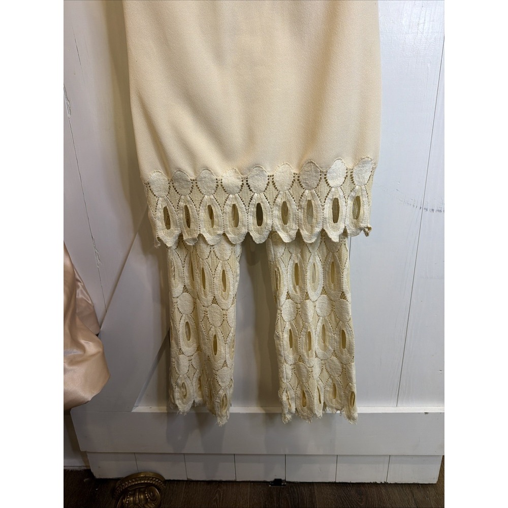 Vintage Slax n' Stuf 60s/70s Lace Pattern Pant Set - Picture 2 of 16